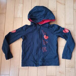 Losan navy full zip hoodie size 7